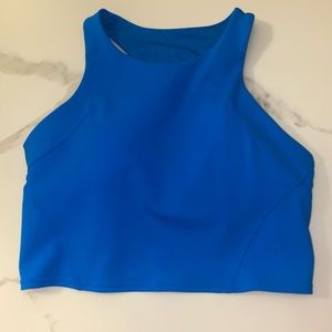 Lululemon poolside blue racer back bank tank top